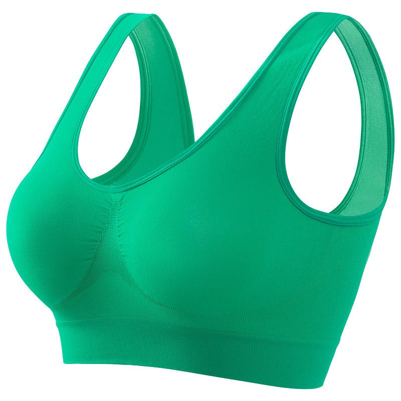 Plus Size Sports Underwear - Padded, Seamless, Breathable Fitness Bra - TNT Fitness