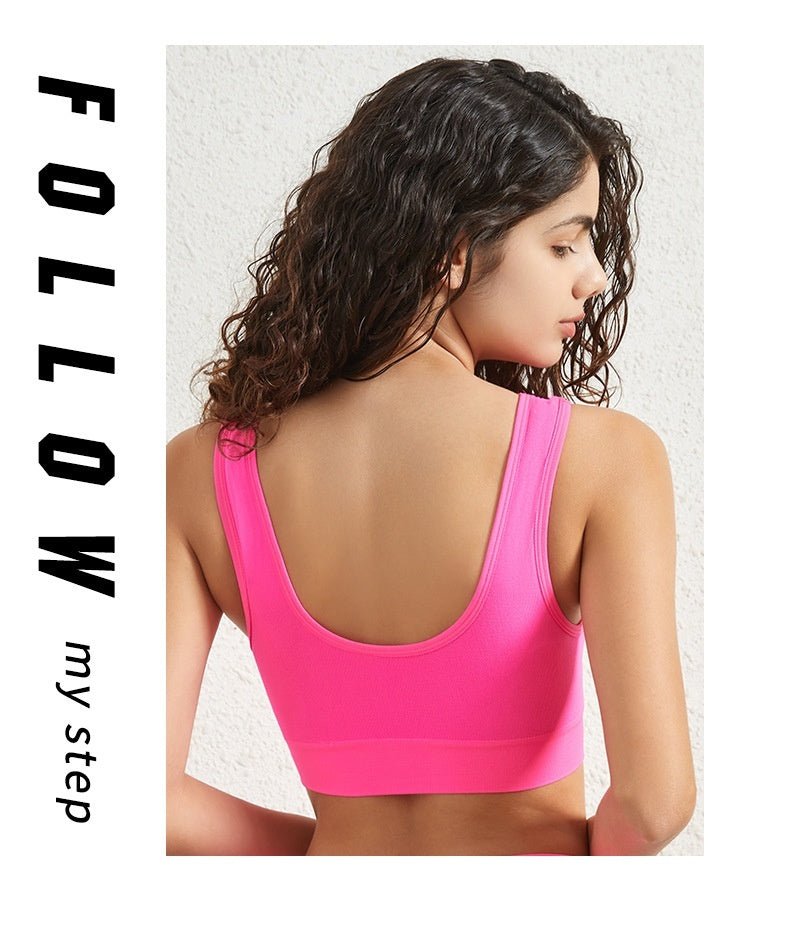 Plus Size Sports Underwear - Padded, Seamless, Breathable Fitness Bra - TNT Fitness