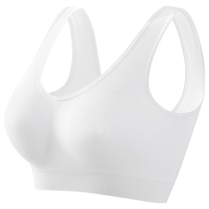 Plus size seamless sports bra designed for support, breathability, and active training