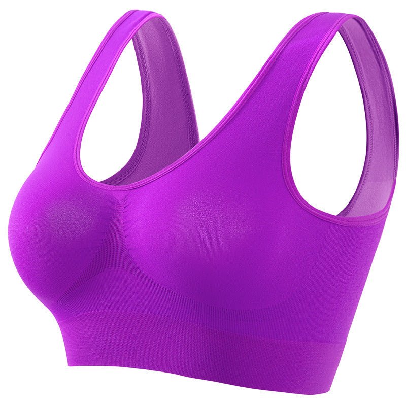 Plus Size Sports Underwear - Padded, Seamless, Breathable Fitness Bra - TNT Fitness