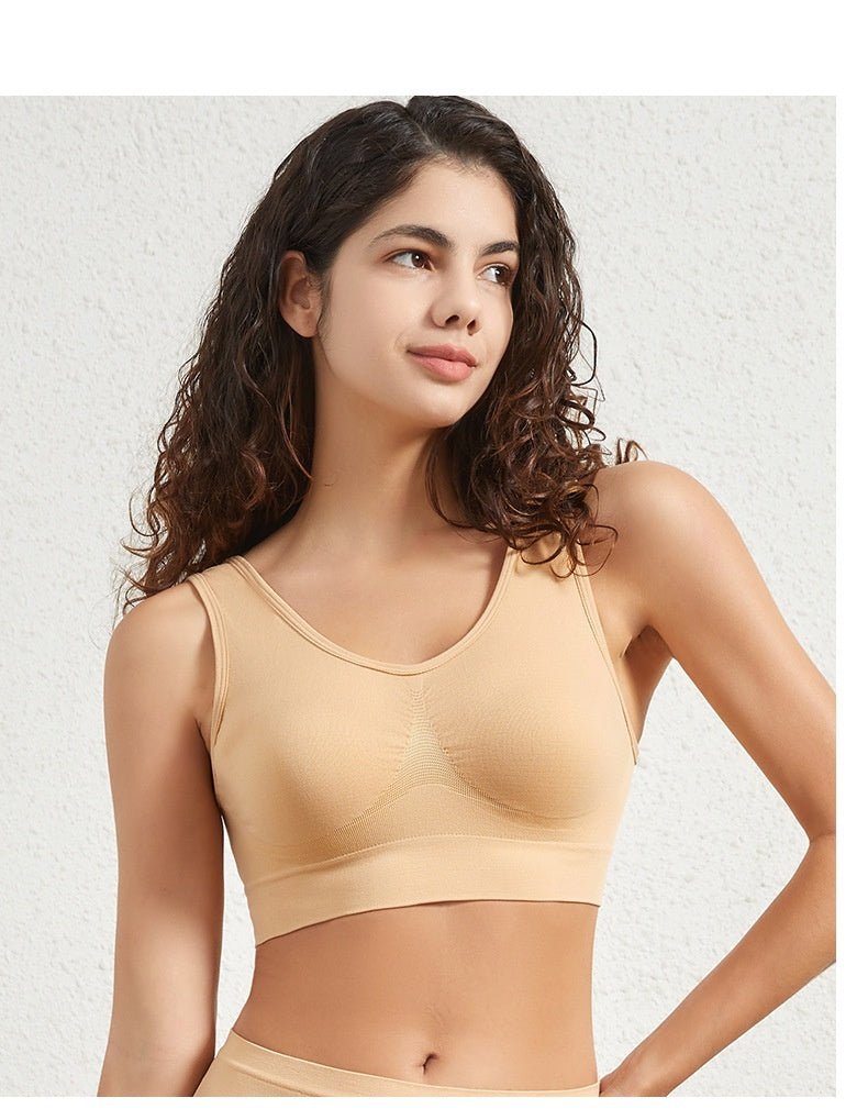Plus Size Sports Underwear - Padded, Seamless, Breathable Fitness Bra - TNT Fitness