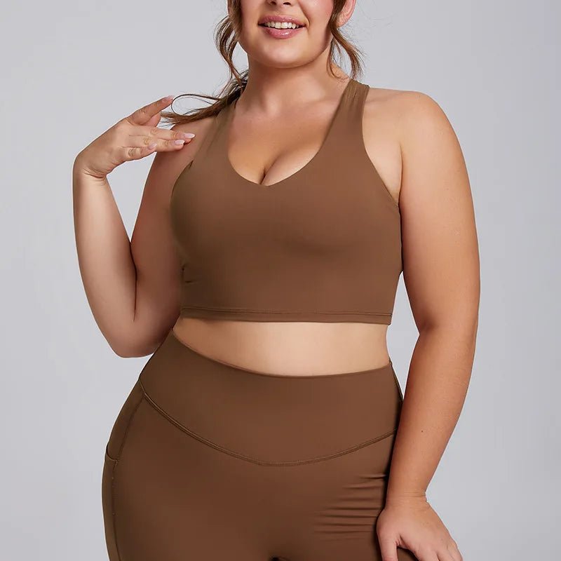 Plus Size Yoga Set for Women – Sports Bra & Gym Leggings | Super Stretch Activewear - TNT Fitness