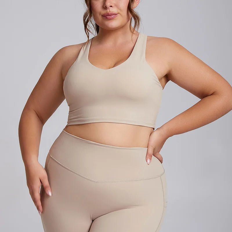 Plus Size Yoga Set for Women – Sports Bra & Gym Leggings | Super Stretch Activewear - TNT Fitness