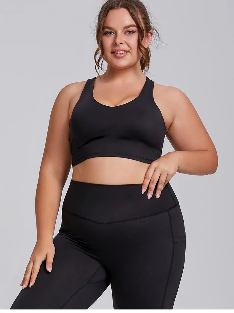 Plus Size Yoga Set for Women – Sports Bra & Gym Leggings | Super Stretch Activewear - TNT Fitness