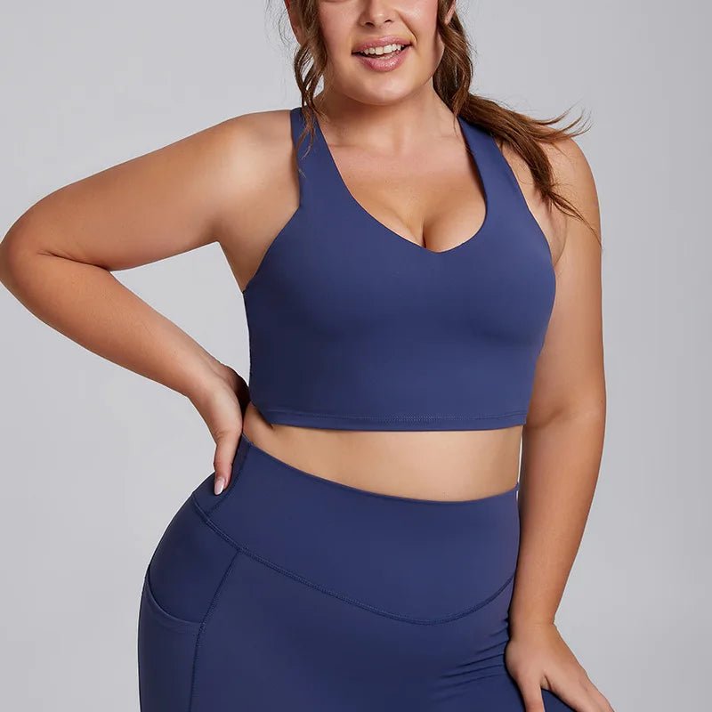 Plus Size Yoga Set for Women – Sports Bra & Gym Leggings | Super Stretch Activewear - TNT Fitness