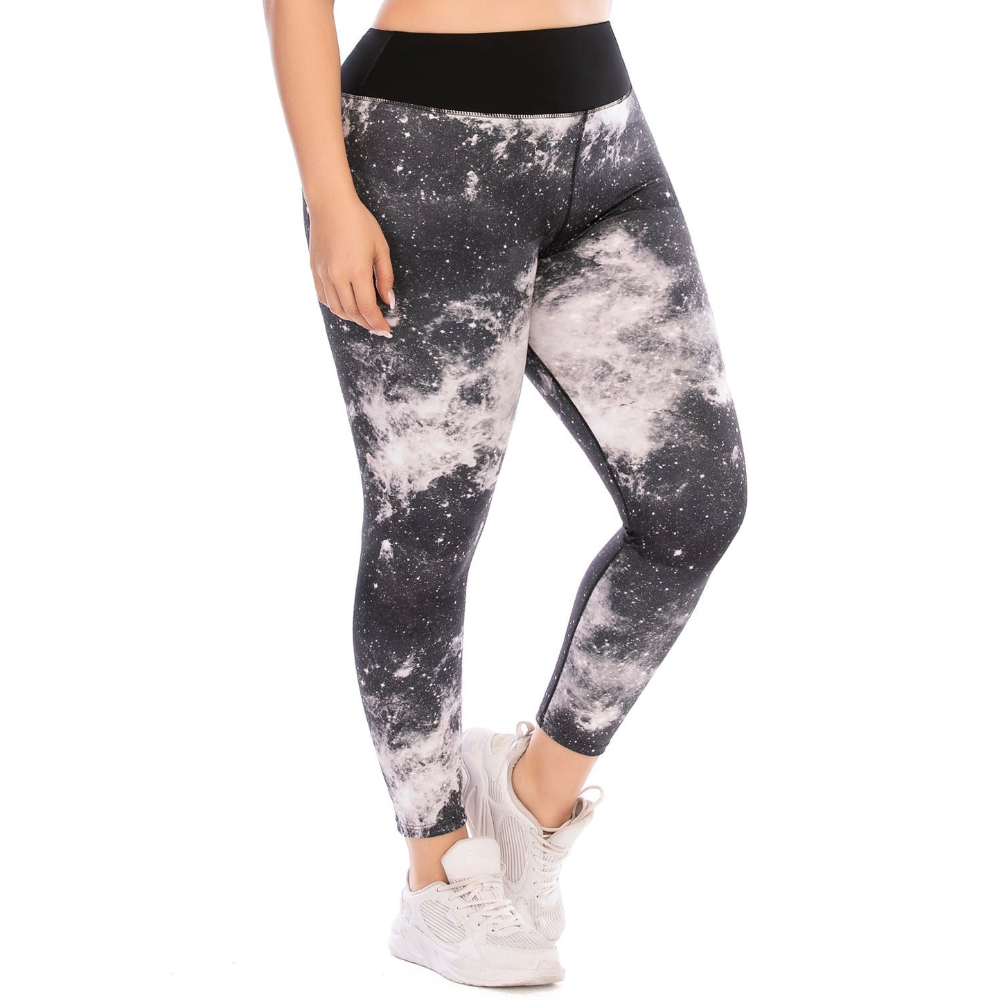 "Plus Size Yoga Workout Set – Sports Bra and High - Waisted Tight - Fitting Pants - TNT Fitness