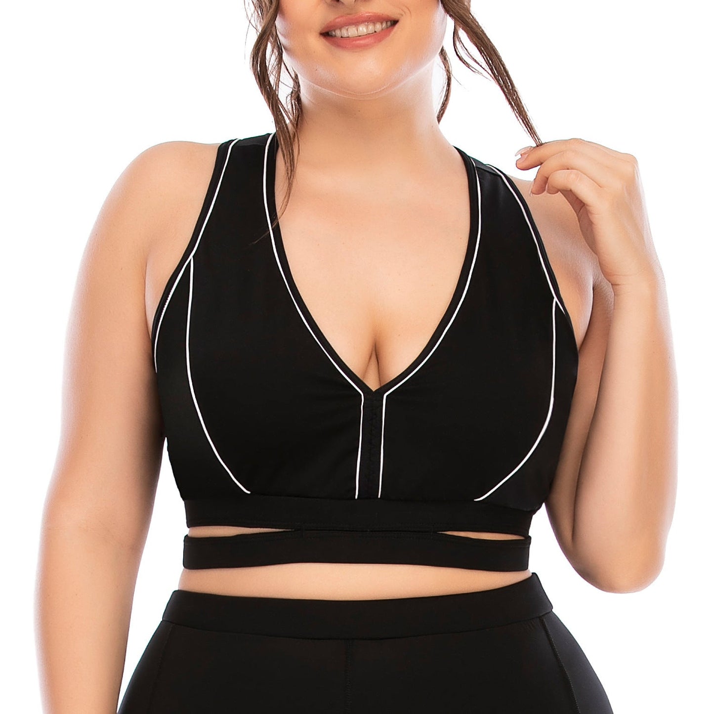 Plus Size Yoga Workout Suit – Tights and Comfortable Activewear - TNT Fitness