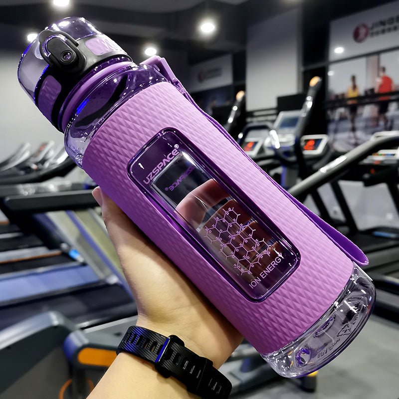 Portable sport water bottles made from durable copolymer polyester plastic, designed for active lifestyles. Lightweight and reliable with a temperature range of -10°C to 96°C, available in stylish colors and sizes (350ml, 450ml, 700ml, 950ml). Features include a leak-proof cap and easy spout for effortless hydration during any adventure. - TNT Fitness