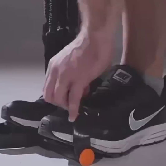 video for Adjustable resistance bands with foot pedals and handles for full-body workouts