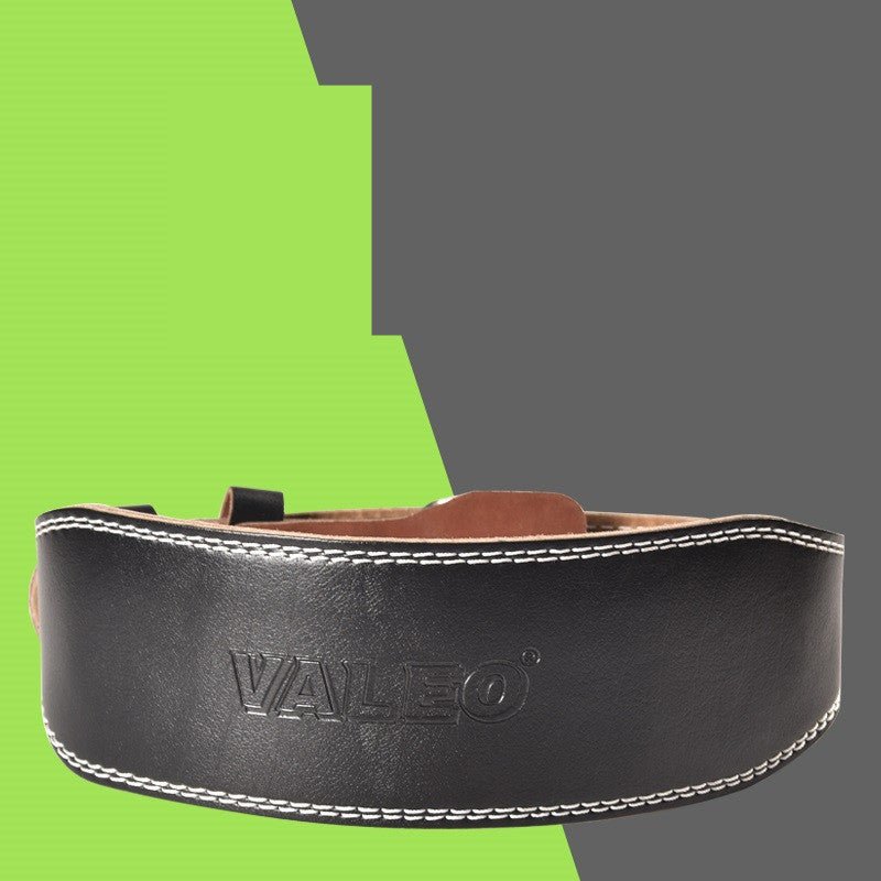 Professional leather weightlifting belt designed for maximum support and stability during heavy lifts. Durable and adjustable with a secure buckle, ideal for weightlifting, powerlifting, and strength training.- TNT Fitness Gear