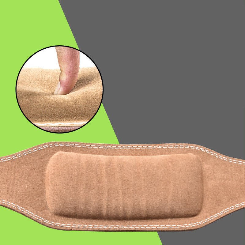 Professional leather weightlifting belt designed for maximum support and stability during heavy lifts. Durable and adjustable with a secure buckle, ideal for weightlifting, powerlifting, and strength training.- TNT Fitness Gear