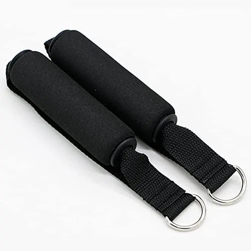 Close-up shot of the handles for the full body workout resistance bands training