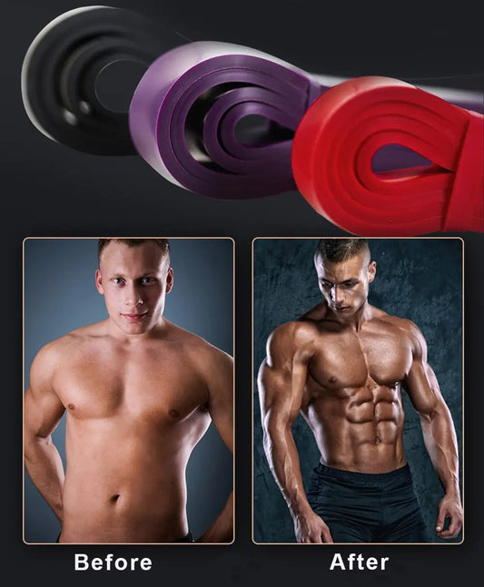 Durable resistance workout bands designed for strength training, muscle toning, and rehabilitation exercises. Lightweight and portable, perfect for home, gym, or outdoor workouts across all fitness levels - TNT Fitness
