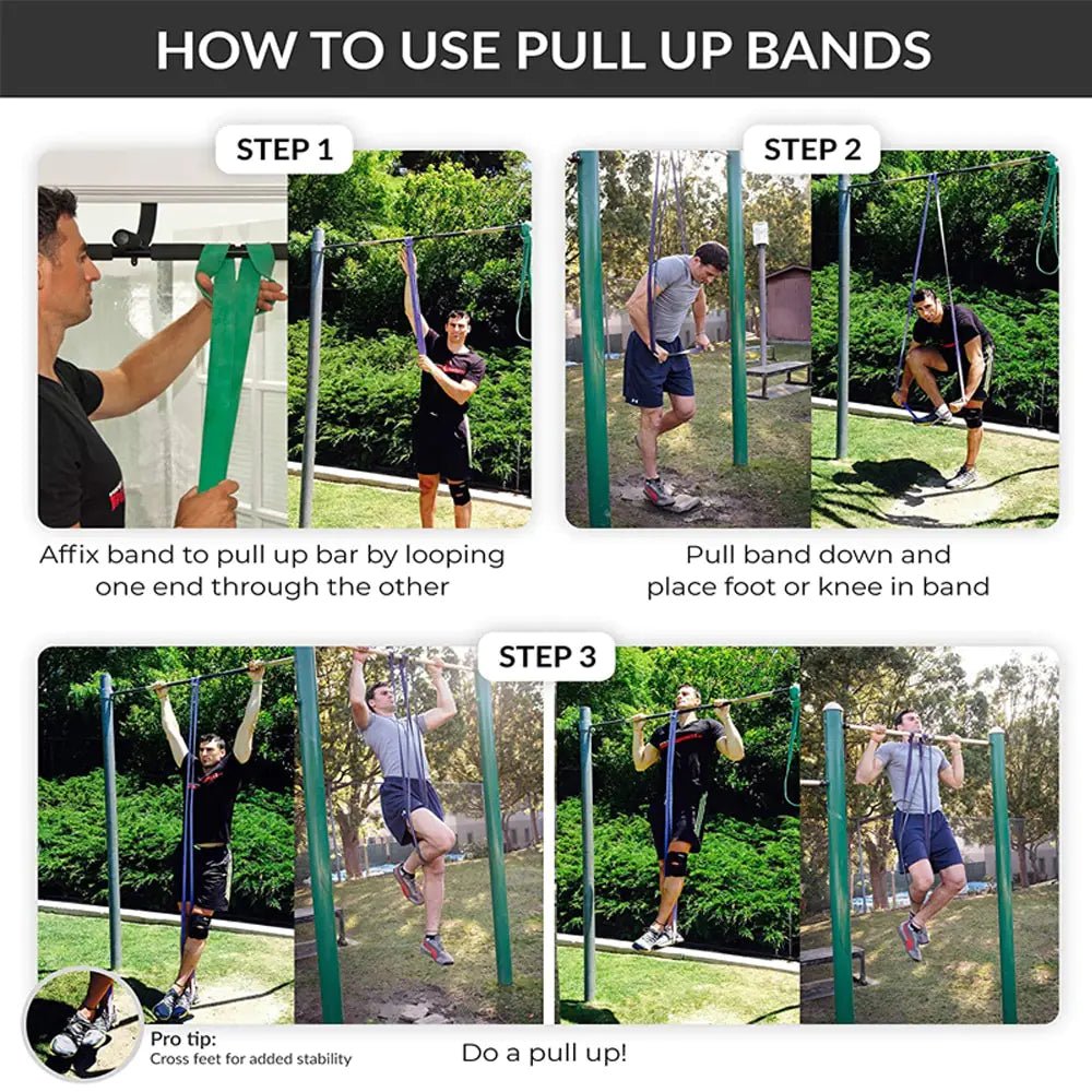 Durable resistance workout bands designed for strength training, muscle toning, and rehabilitation exercises. Lightweight and portable, perfect for home, gym, or outdoor workouts across all fitness levels - TNT Fitness