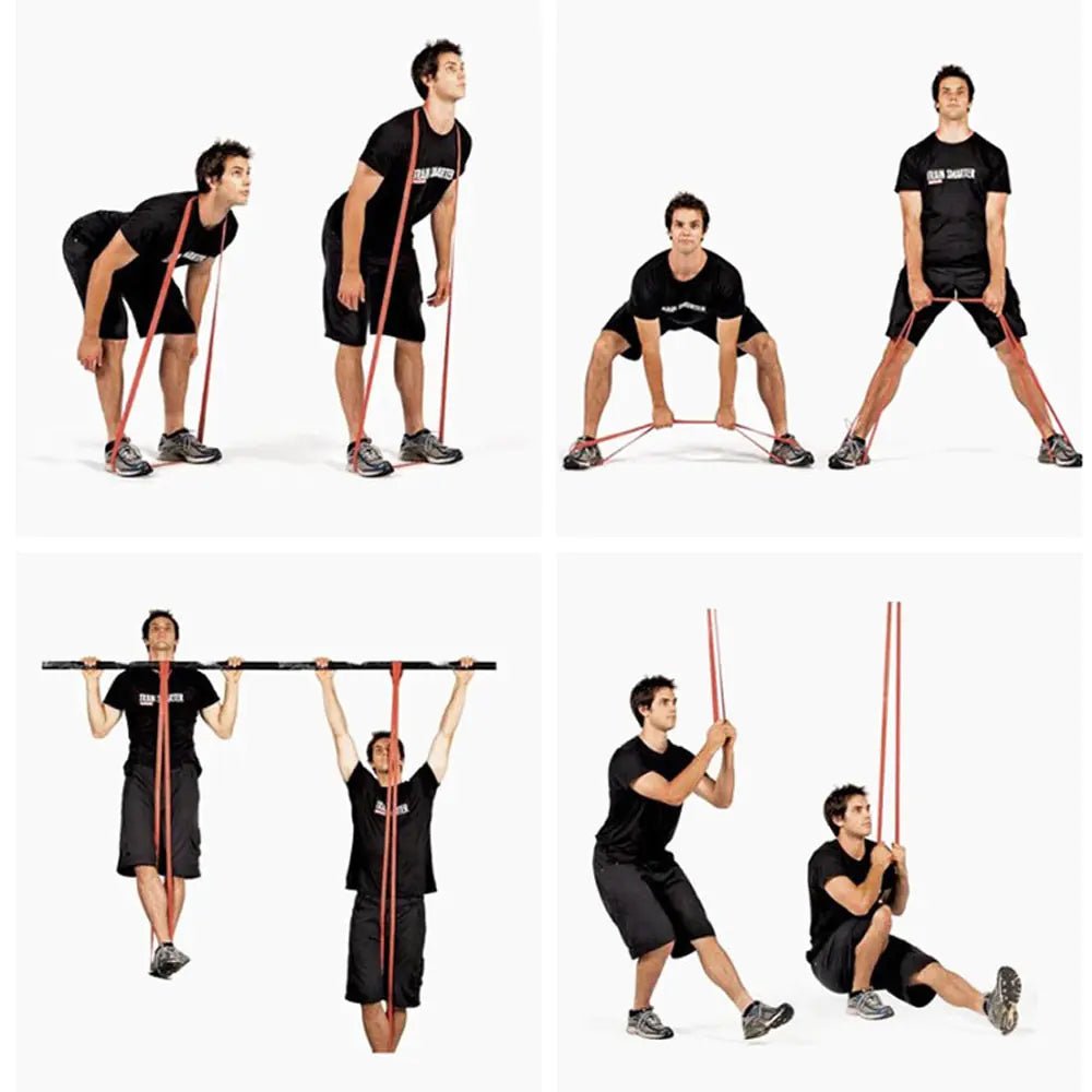 Durable resistance workout bands designed for strength training, muscle toning, and rehabilitation exercises. Lightweight and portable, perfect for home, gym, or outdoor workouts across all fitness levels - TNT Fitness