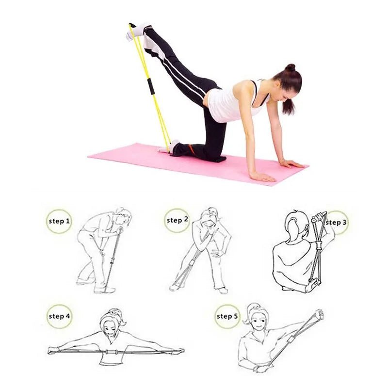 Rubber Tube Figure 8 Resistance Bands designed for strength training, physical therapy, and muscle toning. Lightweight and durable, featuring a figure-8 design for versatile workouts targeting different muscle groups at home or on the go. TNT Fitness Gear