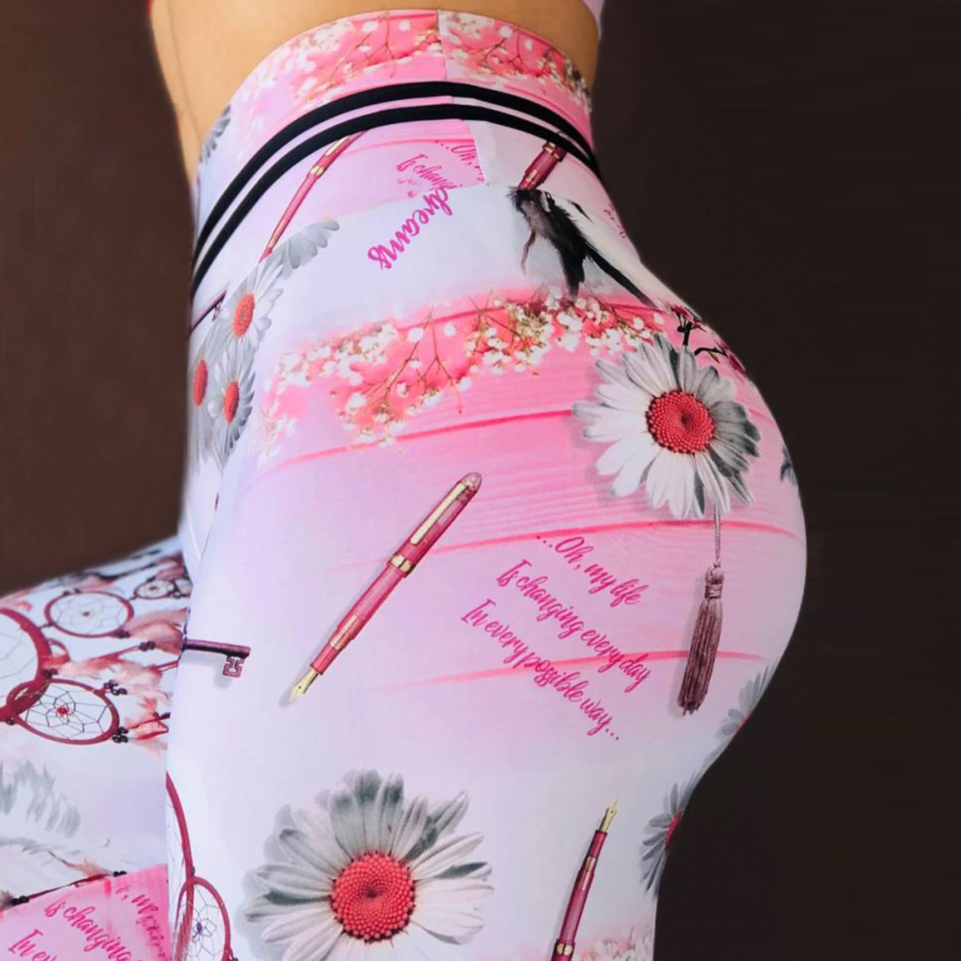 Women's high-waist push-up workout leggings available in a variety of unique colors and eye-catching prints. Crafted from stretchable, moisture-wicking fabric, these leggings offer a flattering fit, optimal comfort, and flexibility—perfect for workouts, yoga, or making a stylish athleisure statement. - TNT Fitness Gear