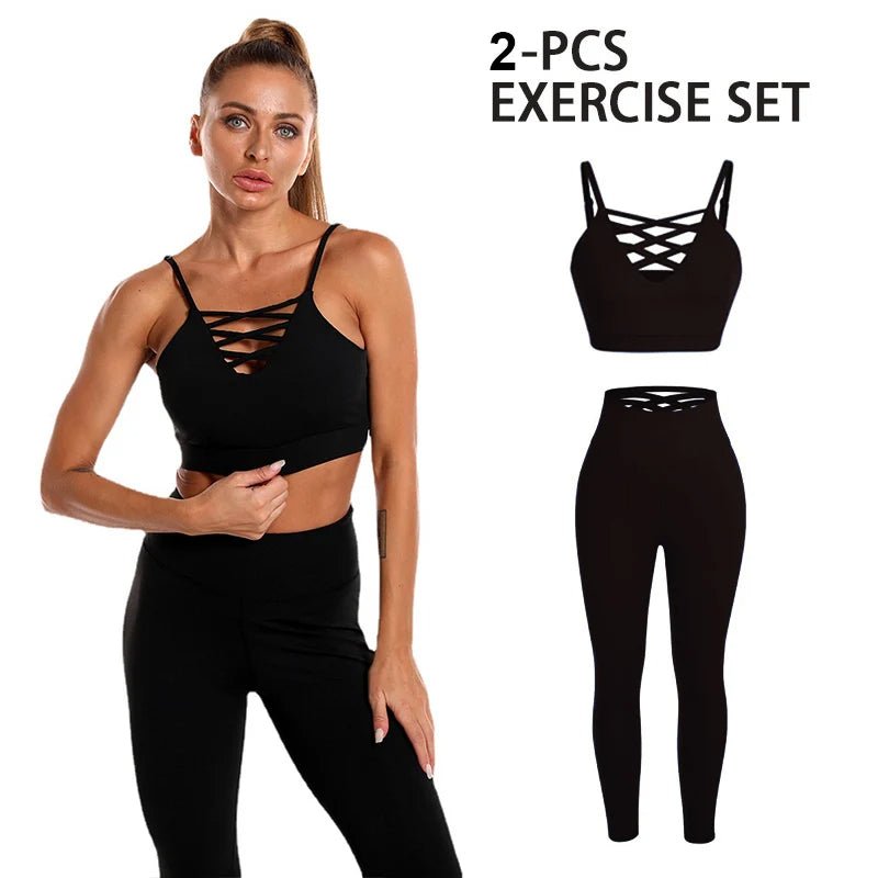 Seamless 3-piece sport suit featuring a comfortable, breathable, and stretchy design. Perfect for workouts and athleisure, this set offers flexibility and style, keeping you supported during intense training sessions - TNT Fitness Gear
