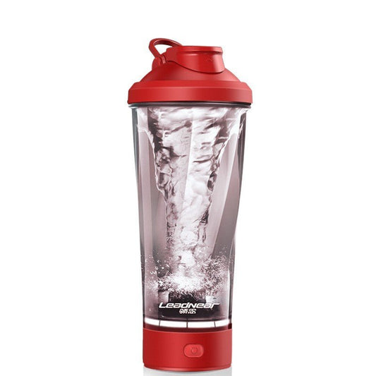 Leadnear Electric Protein Shaking Cup with a portable design for effortlessly blending protein shakes and smoothies. Compact, lightweight, and available in grey, white, and pink, it features easy operation and cleaning, ideal for use at the gym, office, or home. TNT Fitness Gear