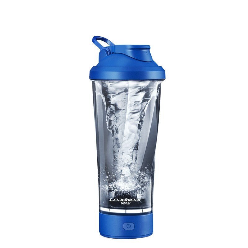 Leadnear Electric Protein Shaking Cup with a portable design for effortlessly blending protein shakes and smoothies. Compact, lightweight, and available in grey, white, and pink, it features easy operation and cleaning, ideal for use at the gym, office, or home. TNT Fitness Gear