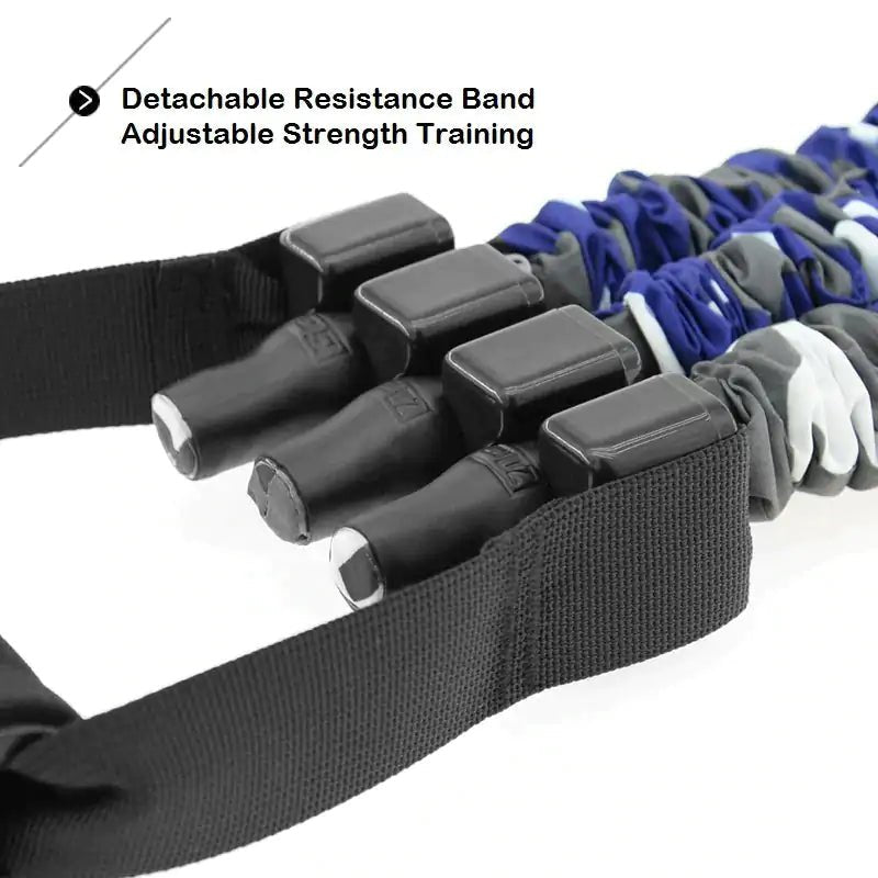Multi-Function Strength Training Resistance Band Set designed for versatile workouts. Includes various resistance levels to target different muscle groups, perfect for strength training, physical therapy, and full-body exercises at home or on the go. TNT Fitness Gear