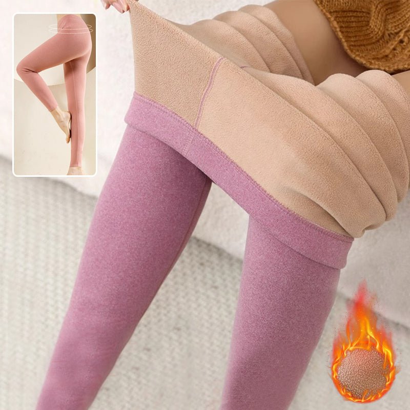 Warm Cashmere Leggings Winter Solid Slim Pants Fashion Trousers For Women Clothing - TNT Fitness