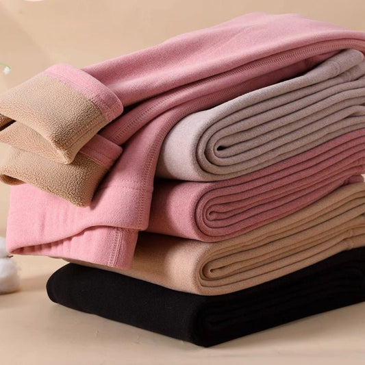 Warm Cashmere Leggings Winter Solid Slim Pants Fashion Trousers For Women Clothing - TNT Fitness