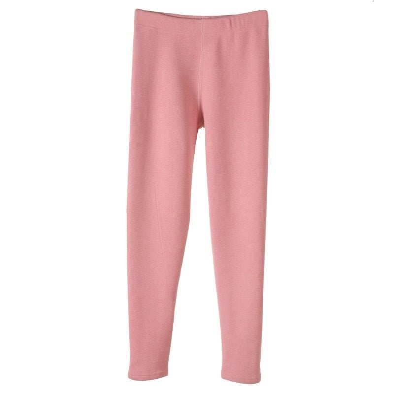 Warm Cashmere Leggings Winter Solid Slim Pants Fashion Trousers For Women Clothing - TNT Fitness