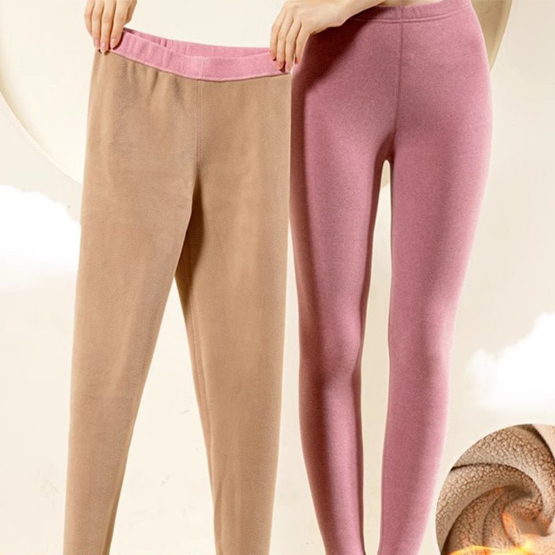 Warm Cashmere Leggings Winter Solid Slim Pants Fashion Trousers For Women Clothing - TNT Fitness