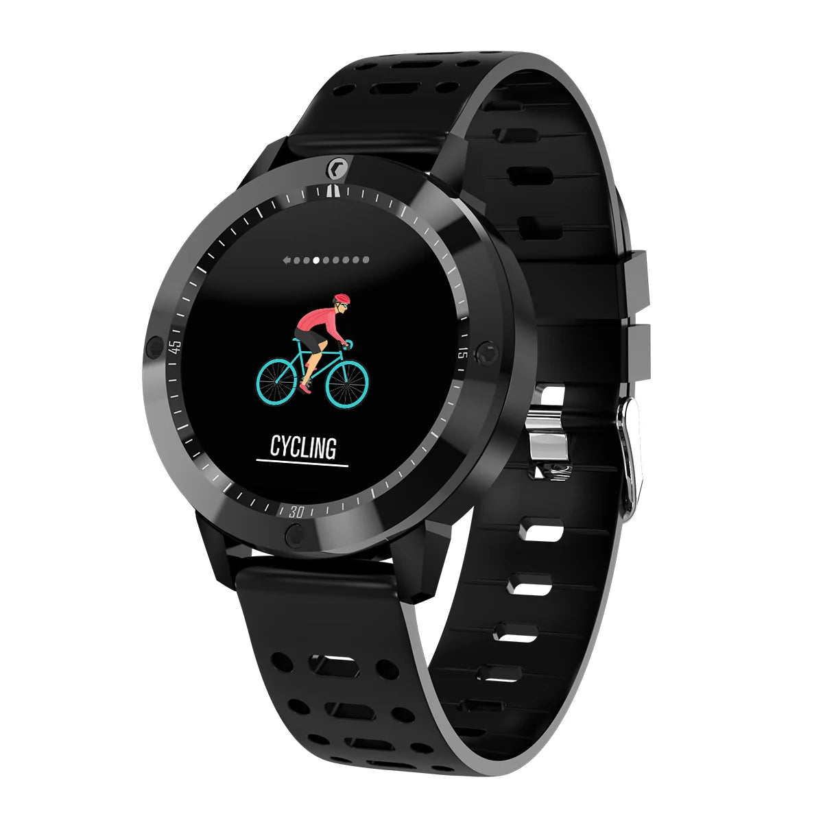 Waterproof Smart Fitness Tracker featuring step tracking, heart rate monitoring, and workout logging. Syncs with smartphones for notifications, music control, and fitness data. Durable, water-resistant design ideal for swimming, running, and more. Includes sleep monitoring, calorie counting, and personalized fitness goals - TNT Fitness Gear