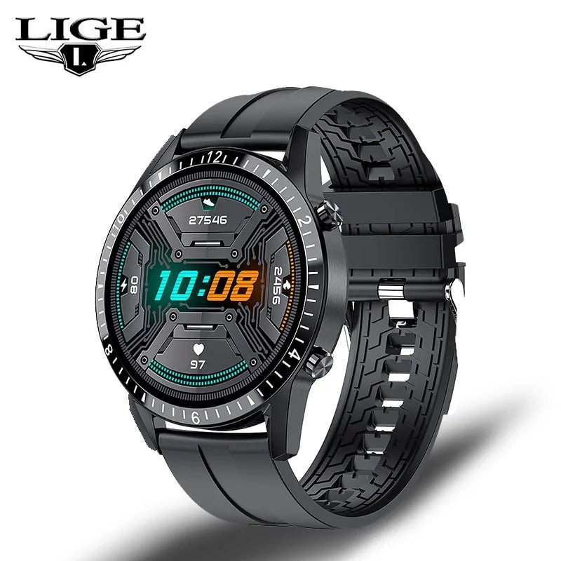 Waterproof sports fitness smartwatch with a vibrant 1.3-inch high-definition touch screen, IP67 waterproof rating, multi-sport modes, Bluetooth calling, and health tracking features like heart rate, blood pressure, and sleep monitoring. Compatible with Android 5.4+ and iOS 8.0+ for seamless connectivity and lifestyle integration.