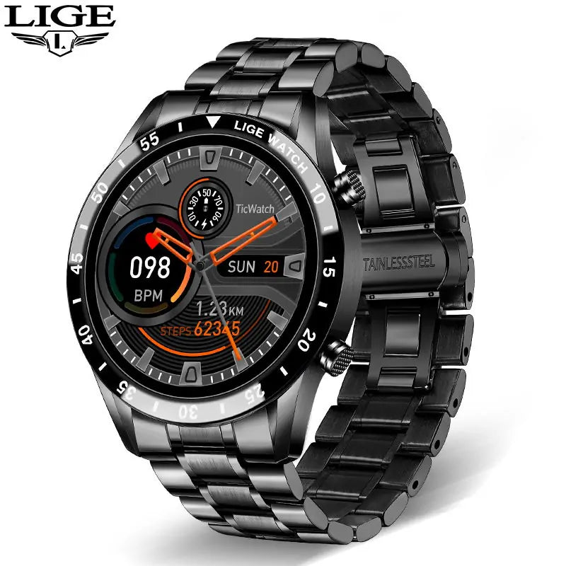 Waterproof sports fitness smartwatch with a vibrant 1.3-inch high-definition touch screen, IP67 waterproof rating, multi-sport modes, Bluetooth calling, and health tracking features like heart rate, blood pressure, and sleep monitoring. Compatible with Android 5.4+ and iOS 8.0+ for seamless connectivity and lifestyle integration.