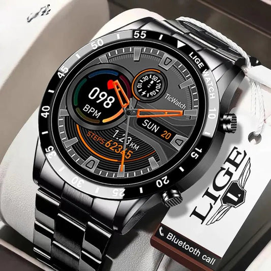 Waterproof sports fitness smartwatch with a vibrant 1.3-inch high-definition touch screen, IP67 waterproof rating, multi-sport modes, Bluetooth calling, and health tracking features like heart rate, blood pressure, and sleep monitoring. Compatible with Android 5.4+ and iOS 8.0+ for seamless connectivity and lifestyle integration.