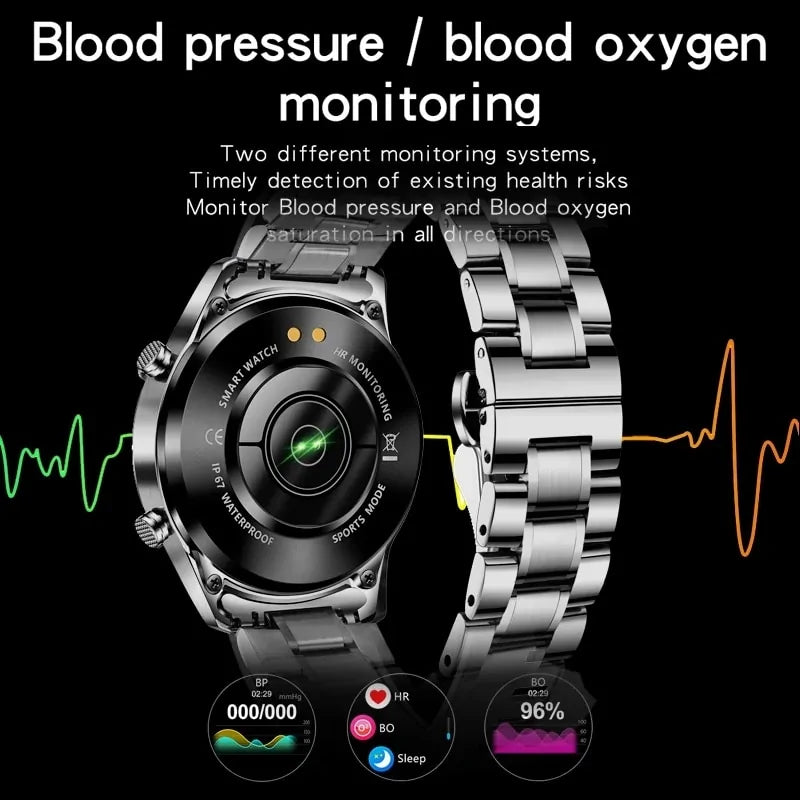Waterproof sports fitness smartwatch with a vibrant 1.3-inch high-definition touch screen, IP67 waterproof rating, multi-sport modes, Bluetooth calling, and health tracking features like heart rate, blood pressure, and sleep monitoring. Compatible with Android 5.4+ and iOS 8.0+ for seamless connectivity and lifestyle integration.