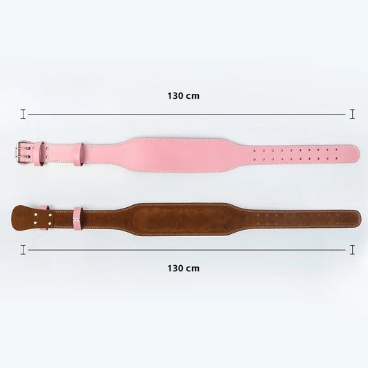 leather lifting belt back support training