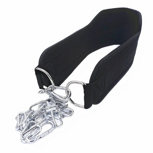 weightlifting dip belt heavy duty chain