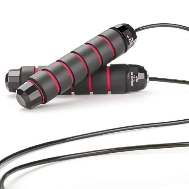 Digital Counter Speed Jump Rope designed for weight loss and fitness tracking. Features a built-in counter to monitor jumps, adjustable rope length, and a durable, lightweight design for effective workouts at home or outdoors.- TNT Fitness Gear