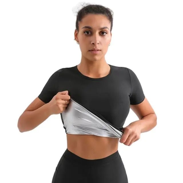 Sauna sweat vest shaper designed to enhance sweat, accelerate calorie burn, and provide adjustable support, made from lightweight and breathable materials for effective weight loss - TNT Fitness Gear