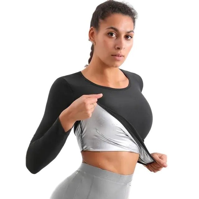 Sauna sweat vest shaper designed to enhance sweat, accelerate calorie burn, and provide adjustable support, made from lightweight and breathable materials for effective weight loss - TNT Fitness Gear