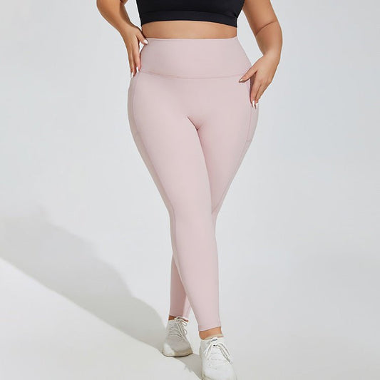Women's Plus Size Sports Pocket Fitness Trousers - TNT Fitness