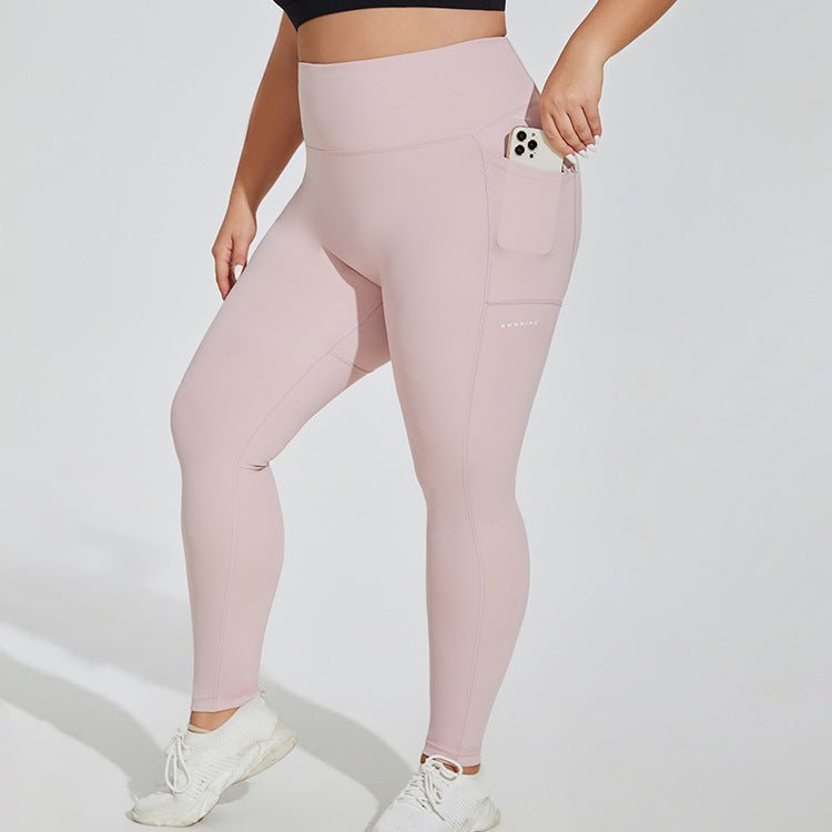 Women's Plus Size Sports Pocket Fitness Trousers - TNT Fitness