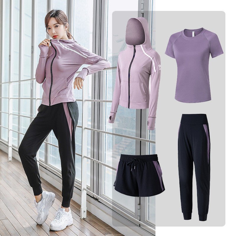 Women's Quick - Drying Gym Fitness Set - Moisture - Wicking, Loose & Breathable - TNT Fitness