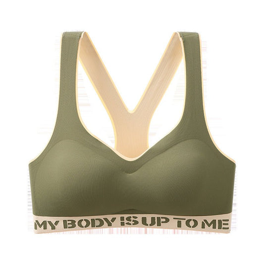 seamless sports bra designed for training, support, and active movement