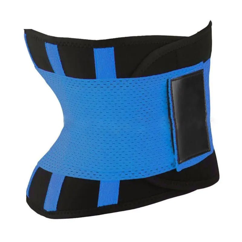 Workout sweat belt designed to enhance fitness by increasing core temperature and promoting sweat. Made with stretchy, breathable materials for all-day comfort, offering targeted core support to improve posture and reduce strain. Features adjustable closures for a customizable fit during workouts and daily activities - TNT Fitness