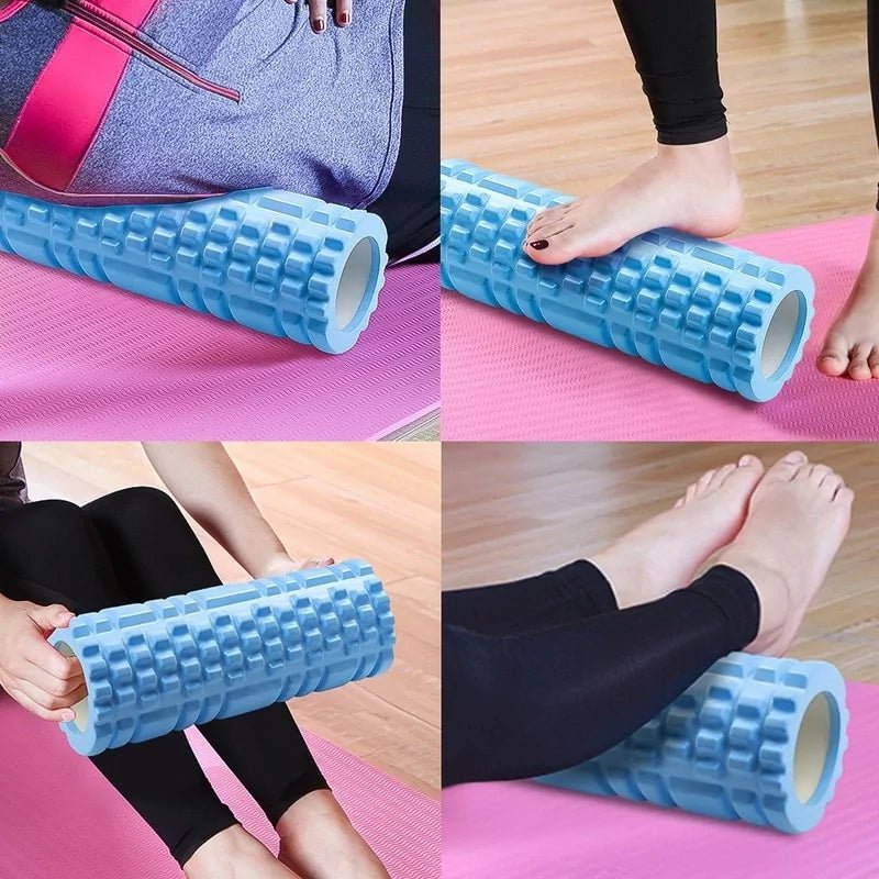 Yoga column gym fitness foam roller designed for muscle recovery, stretching, and relieving tension. Lightweight, durable, and versatile, perfect for improving flexibility, balance, and core strength. Suitable for yoga, Pilates, and post-workout routines.- TNT Fitness Gear