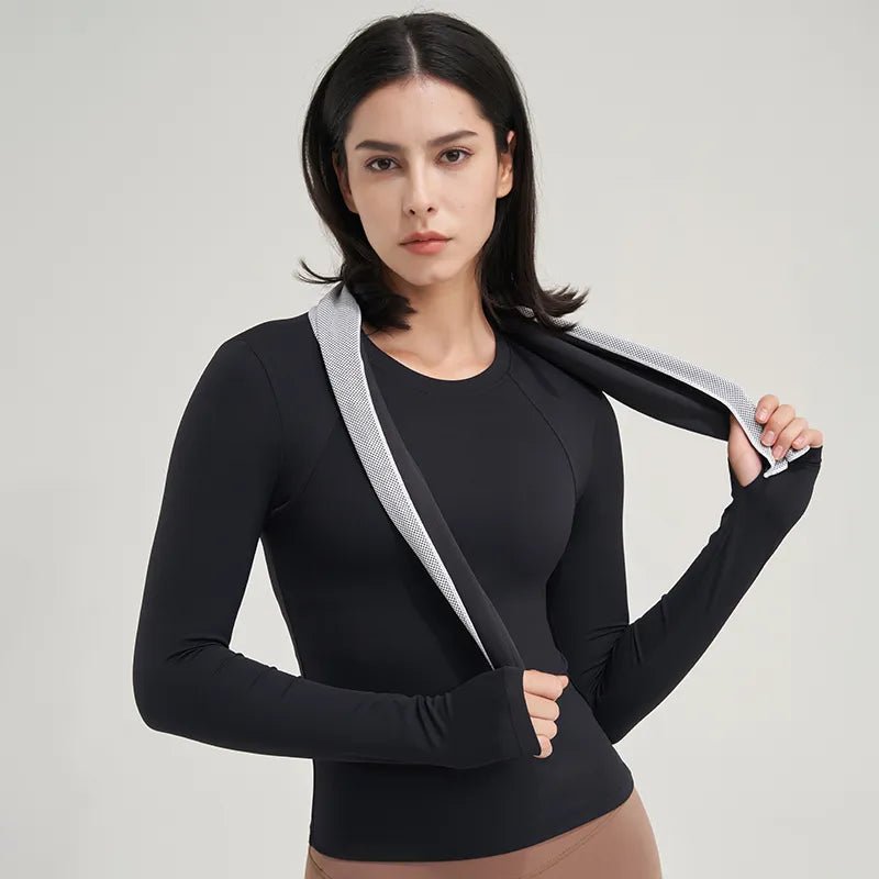 Women's yoga shirt designed for ultimate comfort and style. Made from high-quality, breathable, moisture-wicking fabric, it ensures flexibility and support for yoga and fitness sessions. Featuring a flattering design and vibrant colors, this versatile shirt keeps you cool, confident, and stylish during workouts - TNT Fitness Gear