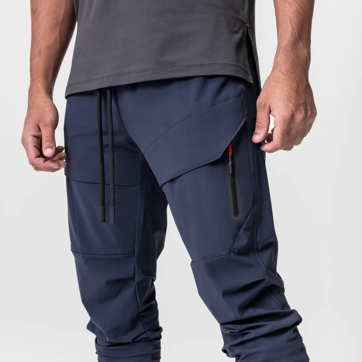 Men’s  performance joggers, slim fit gym training pants.