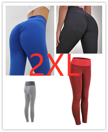 Plaid seamless leggings with high waist design for yoga and gym