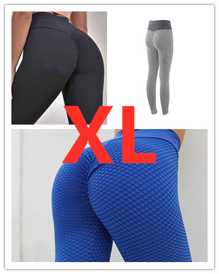 Plaid seamless leggings with high waist design for yoga and gym