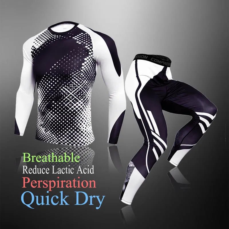 3 - Piece Men’s Compression Workout Suit – Gym, Running, Fitness Apparel - TNT Fitness